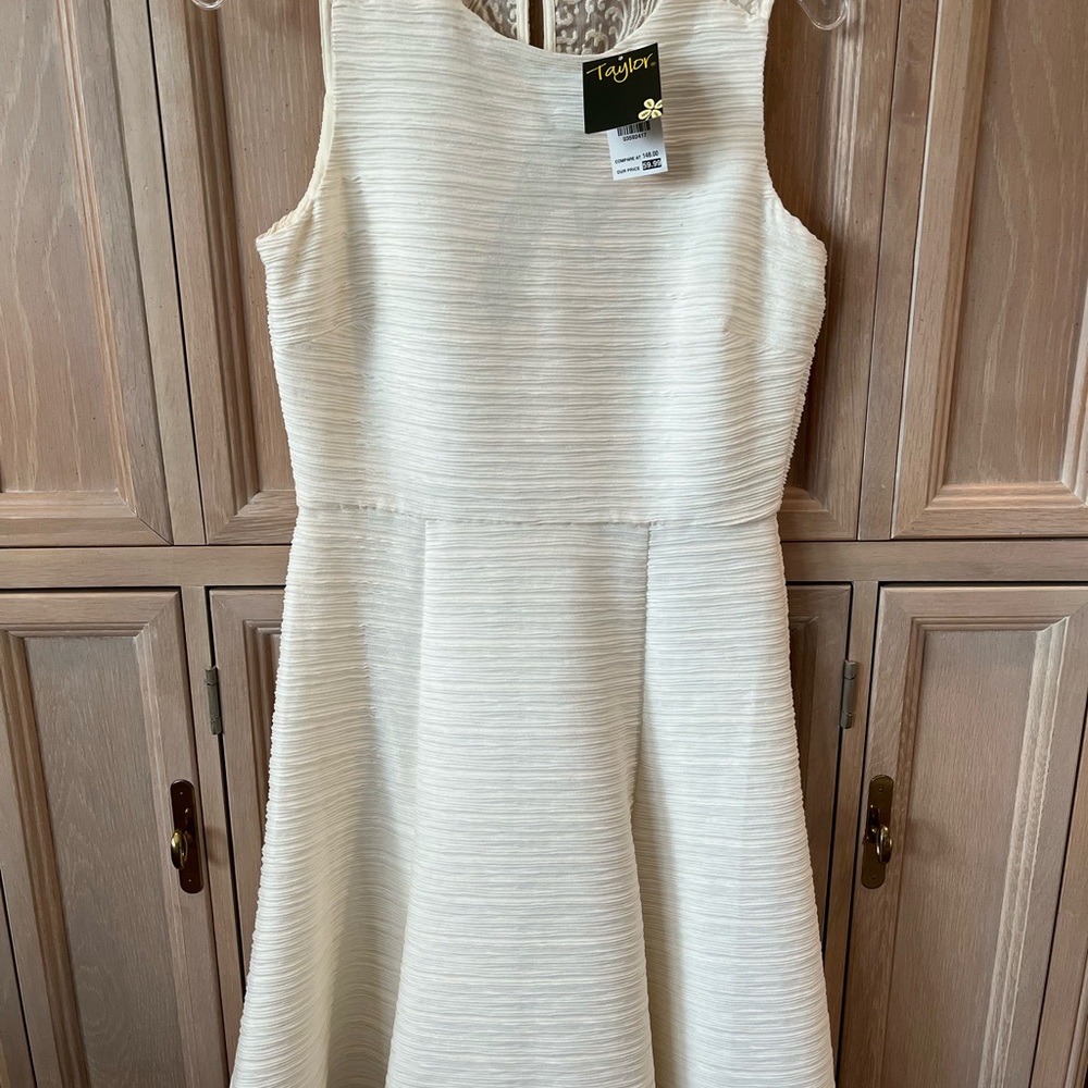 Ivory NWT size 6 lace back dress